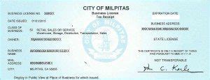 milpitas business license|One.